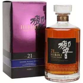 Hibiki 21 Year Old Blended Whiskey 750ml Purple Box