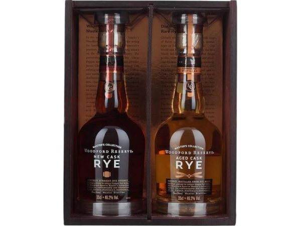 Woodford Reserve Master's Collection New Cask Rye & Aged Cask Rye Set 375ml